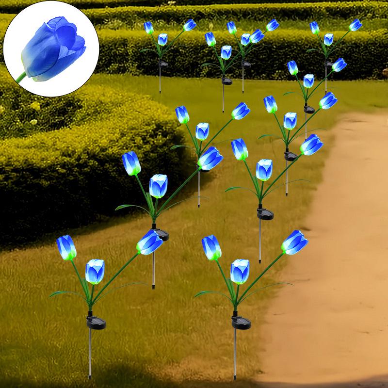 Solar Lotus Sunflower Garden Light for Outdoor Decoration