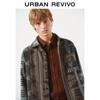 UR Men's Retro Pattern Long-Sleeve Casual Shirt