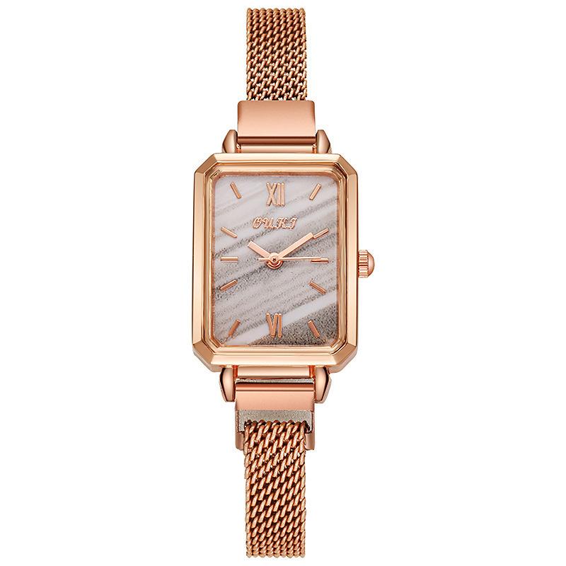 Retro temperament women s watch women s watch, small square watch women s watch small green белый