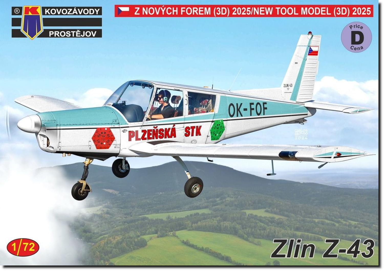 

KP Model Zlin Light Aircraft Plastic Model KPM0485 1/72 Z-43 (Airplane)