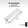 Ultra-light Aluminum Alloy Camping Stove Windscreen - Windproof, Folding with Pins, Available in 8, 10, 12 Pieces