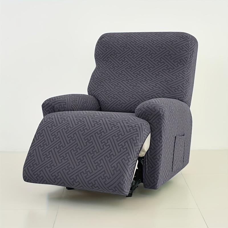 1/2/3/4 Seater Recliner Elastic Sofa Covers Thicken Jacquard Stretch Armchair Reclining Sofa Slipcover Relax Chair Covers