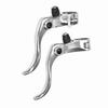 1pair Aluminum Alloy 24mm Mountain Bike Disc Brake Bar Handle   Cycling Accessory (Black)