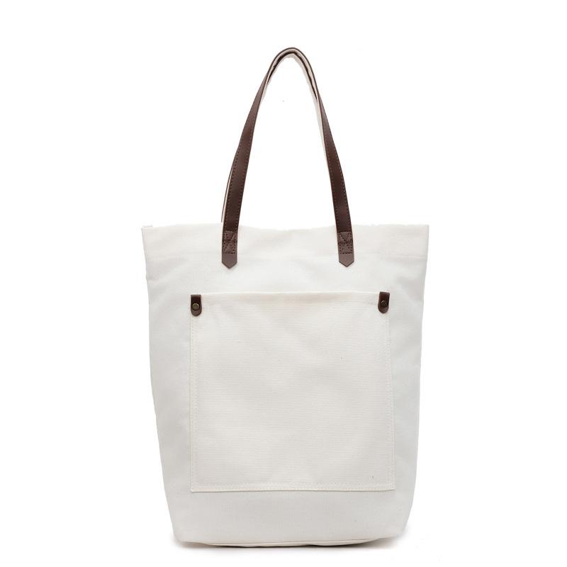 New simple and high-value tote bag large-capacity women, college students commute to class tote bag fashionable leisure bag