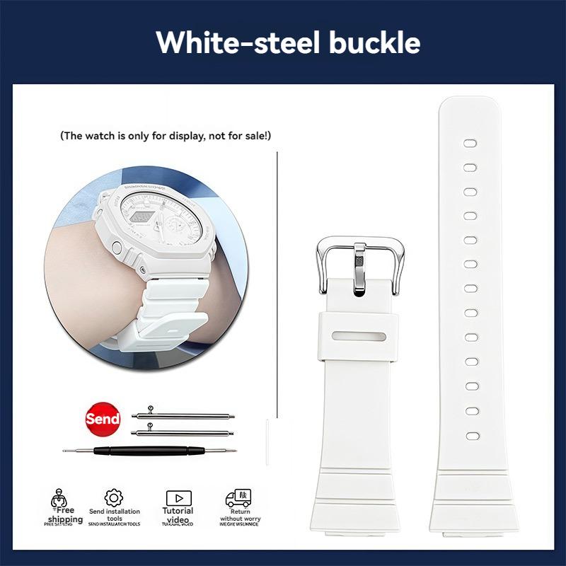 

Для Casio G-SHOCK GMA-S2100 GMA S2100 Студенческие Водонепроницаемые Спортивные Силиконовые Резиновые Ремешок для Часов Ремешок Черный Белый Розовый Красный GMA-S2100 белый