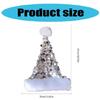 Christmas Theme Party Hat for Adult Glittering Sequins Santa Caps Festival Props Noel Hat for Holiday Family Gathering