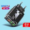 PD33W QC3.0 GaN Multi-Port Fast Charger - 9V/12V European Standard