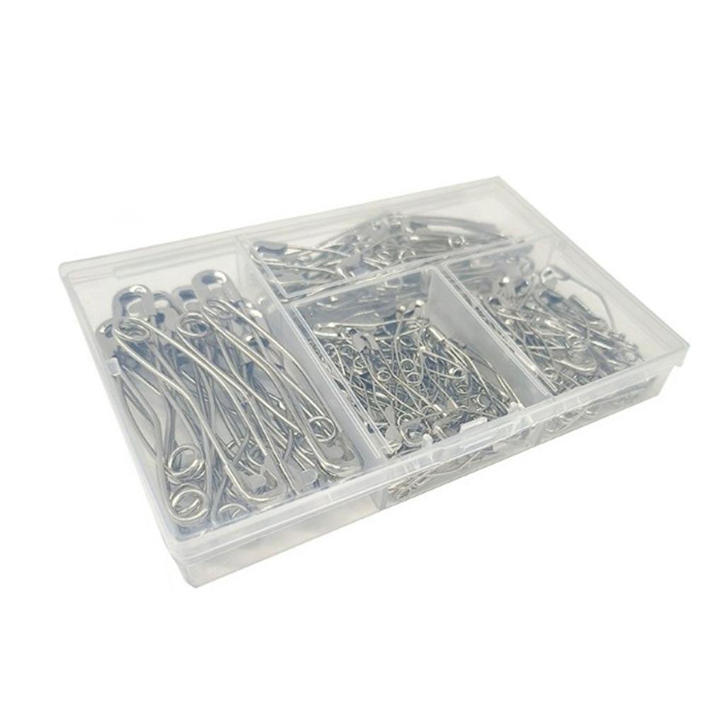 160pcs Assorted 4Sizes Curved Safety Pins Quilting Basting Pins with Storage Box Easier To Insert Multiple Layers