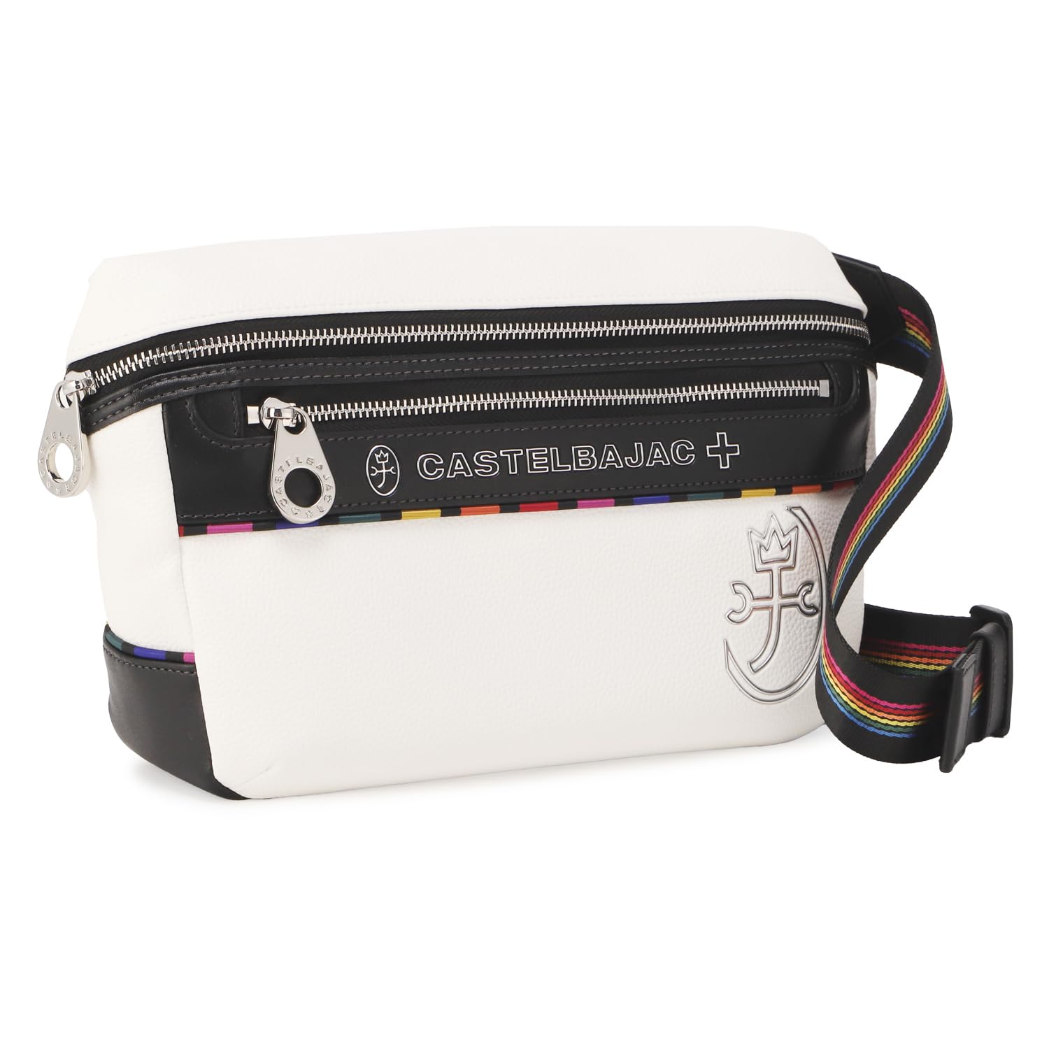Мужская сумка через плечо Castelbajac June Waist Белая, белый