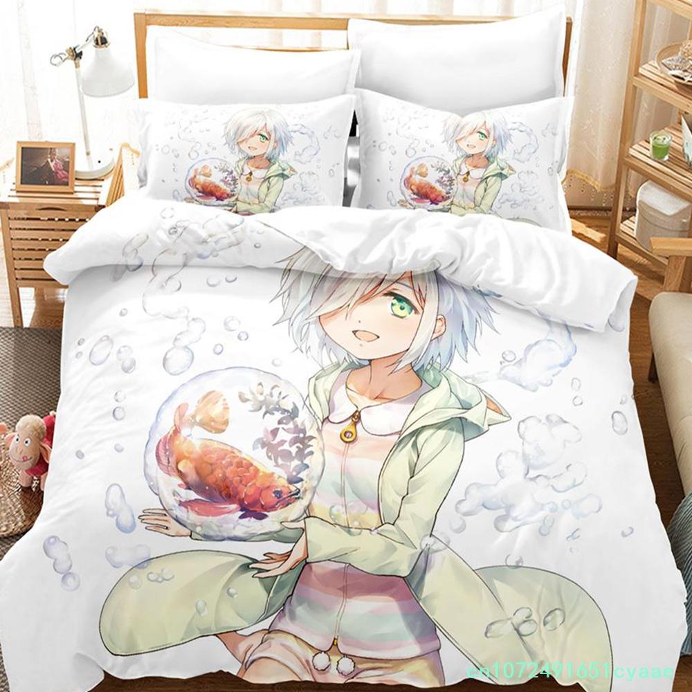 Darwin's Game Bedding Set Single Twin Full Queen King Size Bed Set Adult Kid Bedroom Duvetcover Sets Anime Kawaii