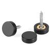 20Pcs Stainless Steel Screw Covers Caps Matte Black Mirror Screws Fasteners  Glass Signboards