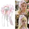 Elegant Anime Butterfly Bows Hair Accessory Costume Headpiece Hair Decoration With Lace For Cosplay And Daily Wear