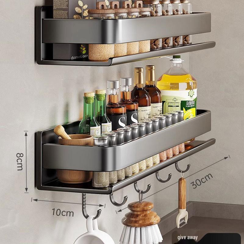 Zonder boren Wandmontage Keuken Opbergrek voor Kruiden
