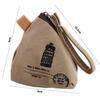 Korean Creative Dumpling Shape Coin Purse Retro Canvas Wallet Travel Portable Key Lipstick Storage Bag