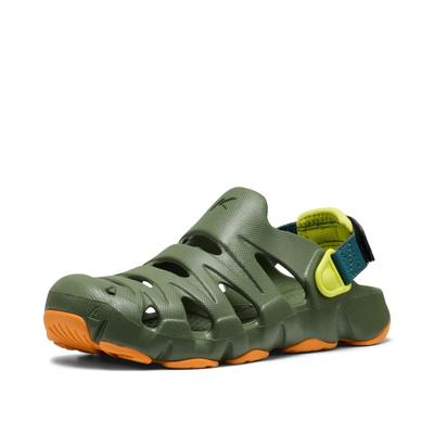 [KEEN] Kids' Sandals HYPERFLT (20.0~23.5cm) HyperFLT Unisex Children's Sandals BRONZE GREEN/ORANGE PEEL 23.5 Cm