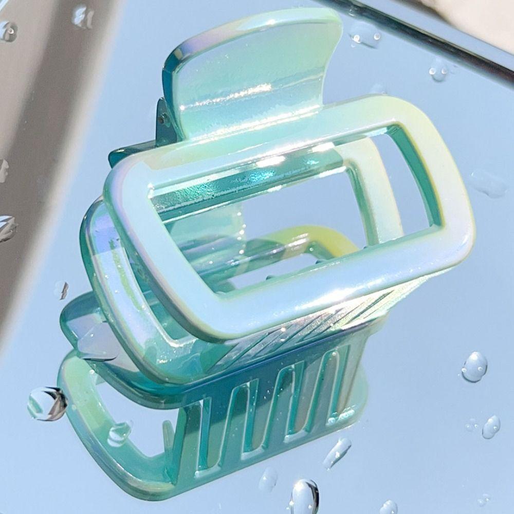 Illusory Color Cloud Shape Hair Claw Elegant Geometry Shark Clip Retro Gradient Hair Claw  Headwear