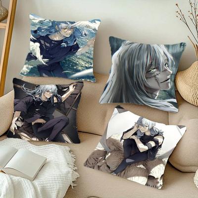 Anime Jujutsu Kaisen Mahito Pillow Case Square Pillow Bedroom Sofa Leisure Comfort Cushion Car Home Decoration