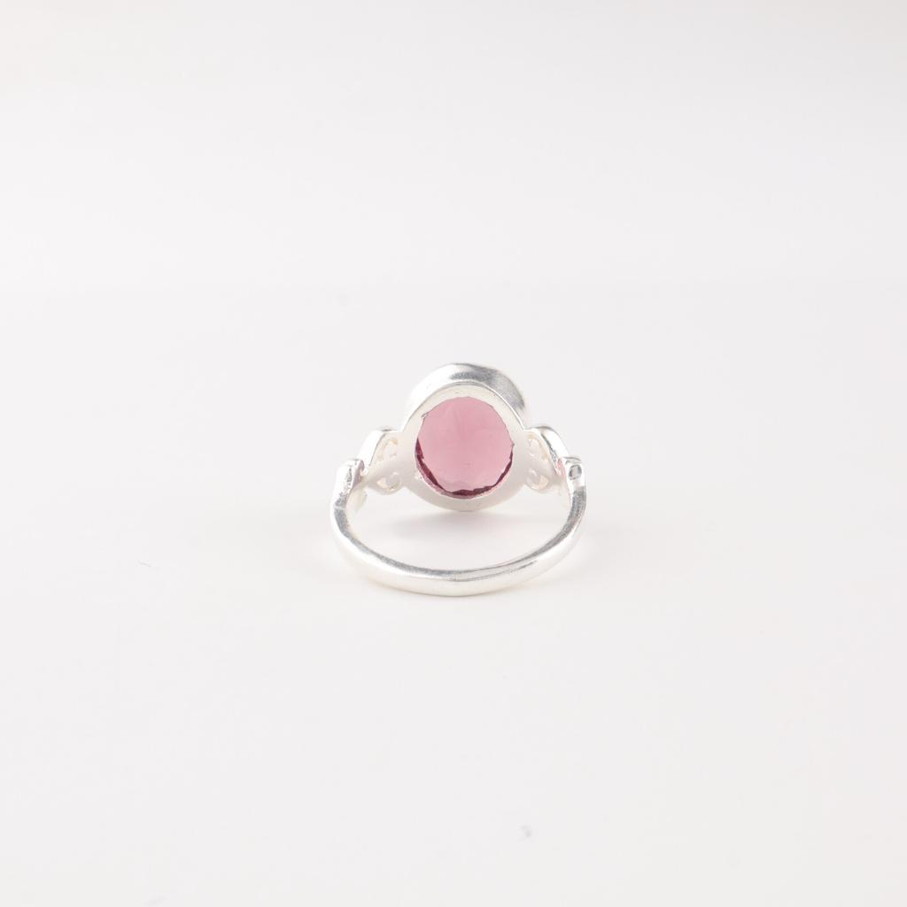 Rhodolite Gemstone 925 Sterling Silver Jewelry Handmade Dainty Ring For Women RR-66-4