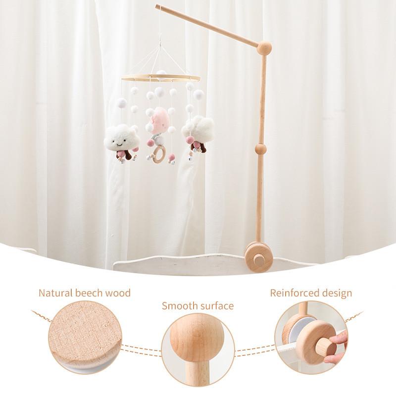 Wooden Baby Mobile Crib Holder Sturdy And Versatile Design**