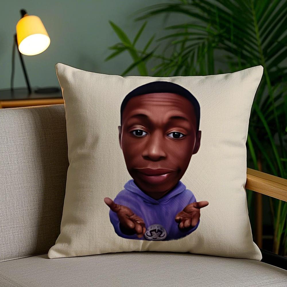 KKhaby LLame ACTOR Pillow Case Silky Elegant Comfort Sofa Bed Invisible Zipper