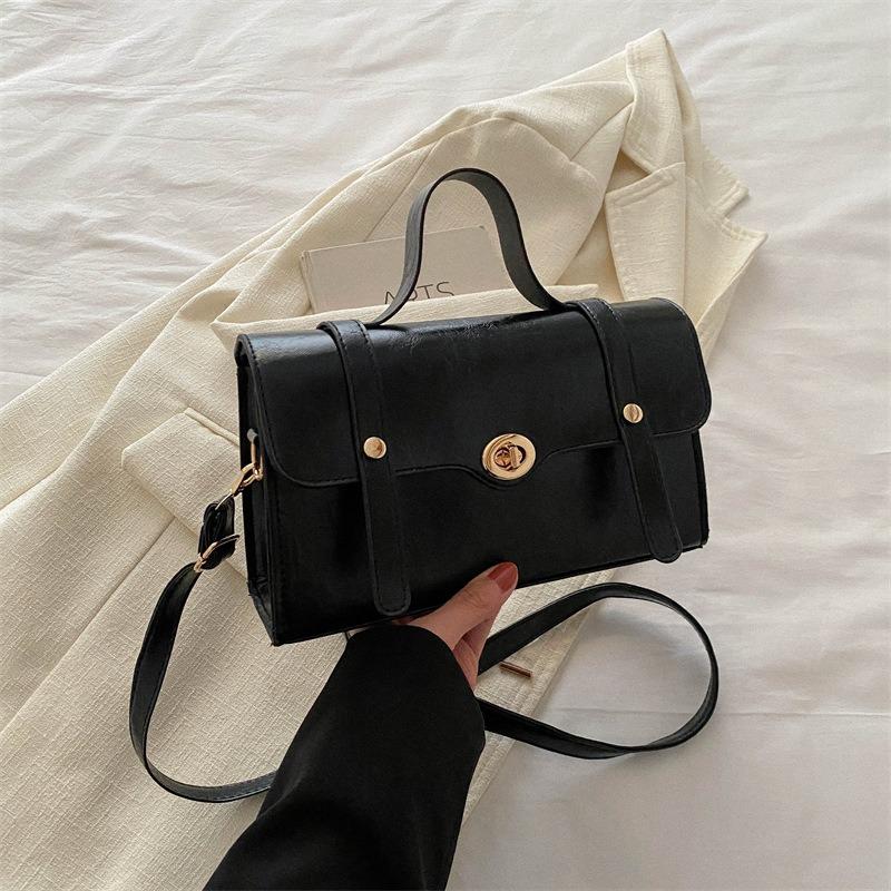 

Квадратная сумка ретро повседневная сумка женская новая мода пригородный нишевый дизайн Sense сумка через плечо