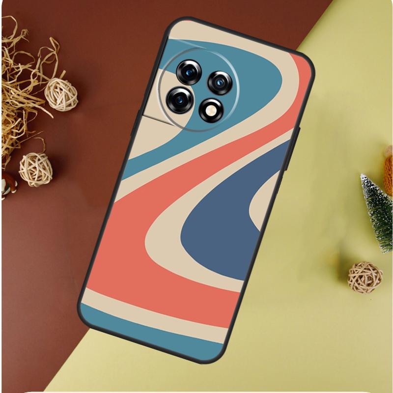 Liquid Swirl Abstract in Blue Grey For OnePlus Nord 4 CE 3 2 Lite N20 N30 9 10 Pro 8T 9RT 10T 10R 13R 12R 11 12 13 Phone Case