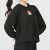 Puma Simple Letter Logo Printed Round Neck Pullover Sweatshirt Women sweatshirt Black 537357-01