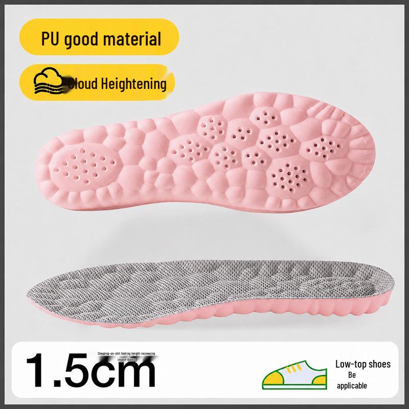 Men's Invisible EVA Height Boost Insoles - Full Pad, Non-Collapsing, Comfortable, Hard Sole.