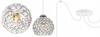 CHROME SPIDER HANGING LAMP, CRYSTAL CEILING