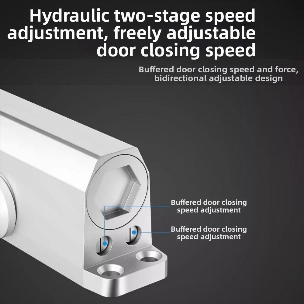25-85KG Automatic Door Closer Mute Soft Closing Door Holder Hardware  Hardware Installation