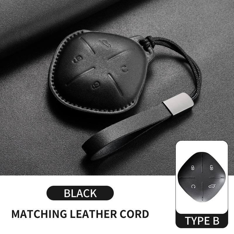 

Leather Car Key Case Cover For Jetour Dasng Idm Jetour T2 Traveler Dashing X-1 Plus Dtc Key Protector Shell