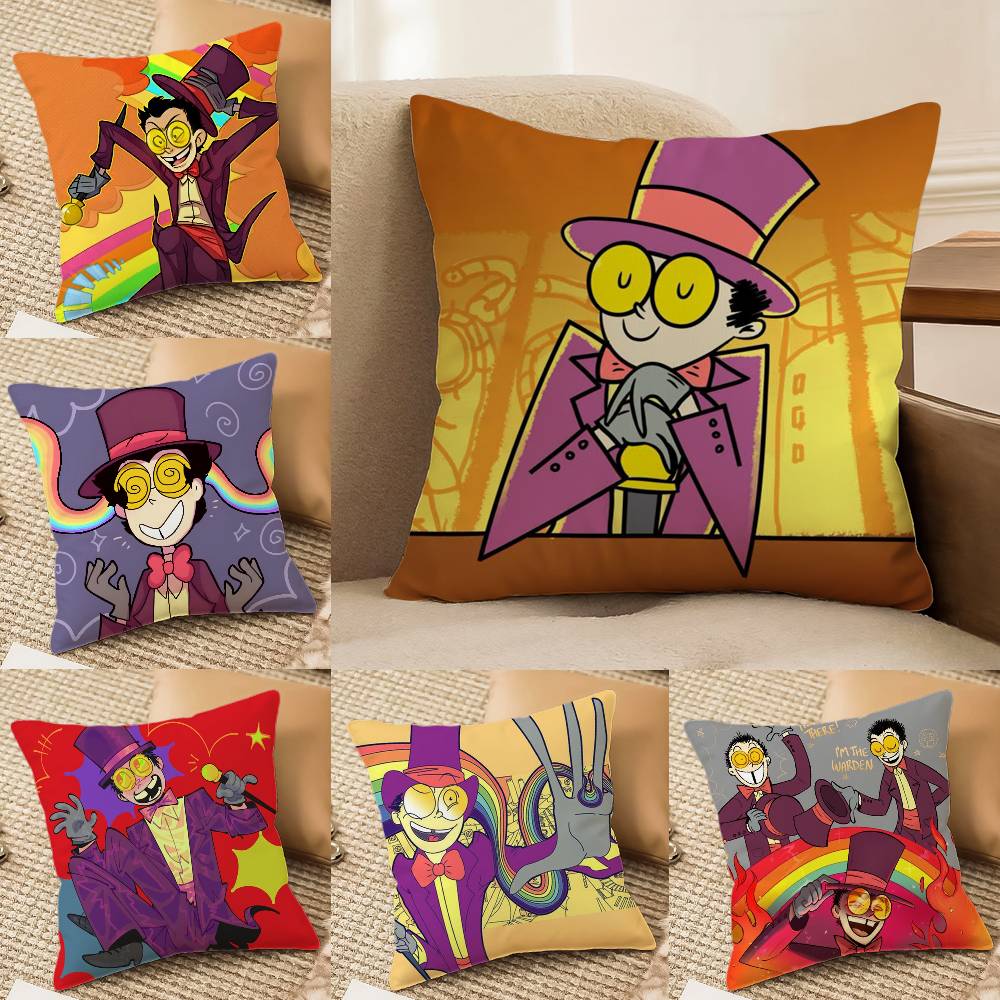 Coole Cartoon S-Superjail Kissenbezug Komfort Sofa Bett Seidig elegant Verdeckter Reißverschluss Dekorative Kissenhülle