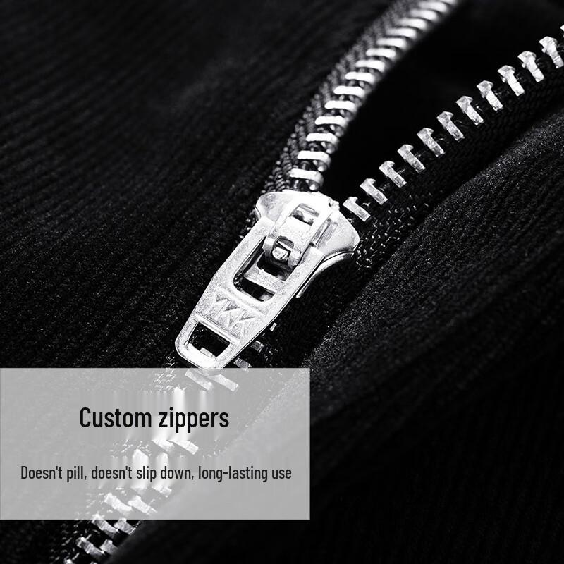 Qipilong Men's Corduroy Fleece-Lined Casual Pants