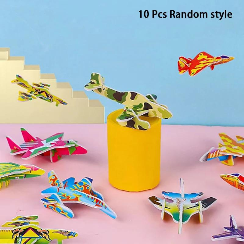 10 Pc /pack 3D Insect Puzzle DIY Dinosaur Tank Handmade Puzzle Children's Toys Kindergarten Gift Kids Present