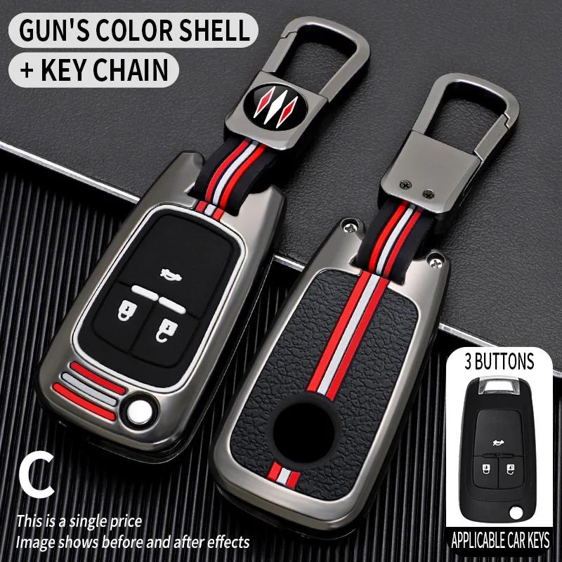 for Buick /Opel Vauxhall Insignia Astra J Mokka Zafira GL8 for Chevrolet Cruze Malibu Aveo Lova for Car Key Cover Fob Case Shell