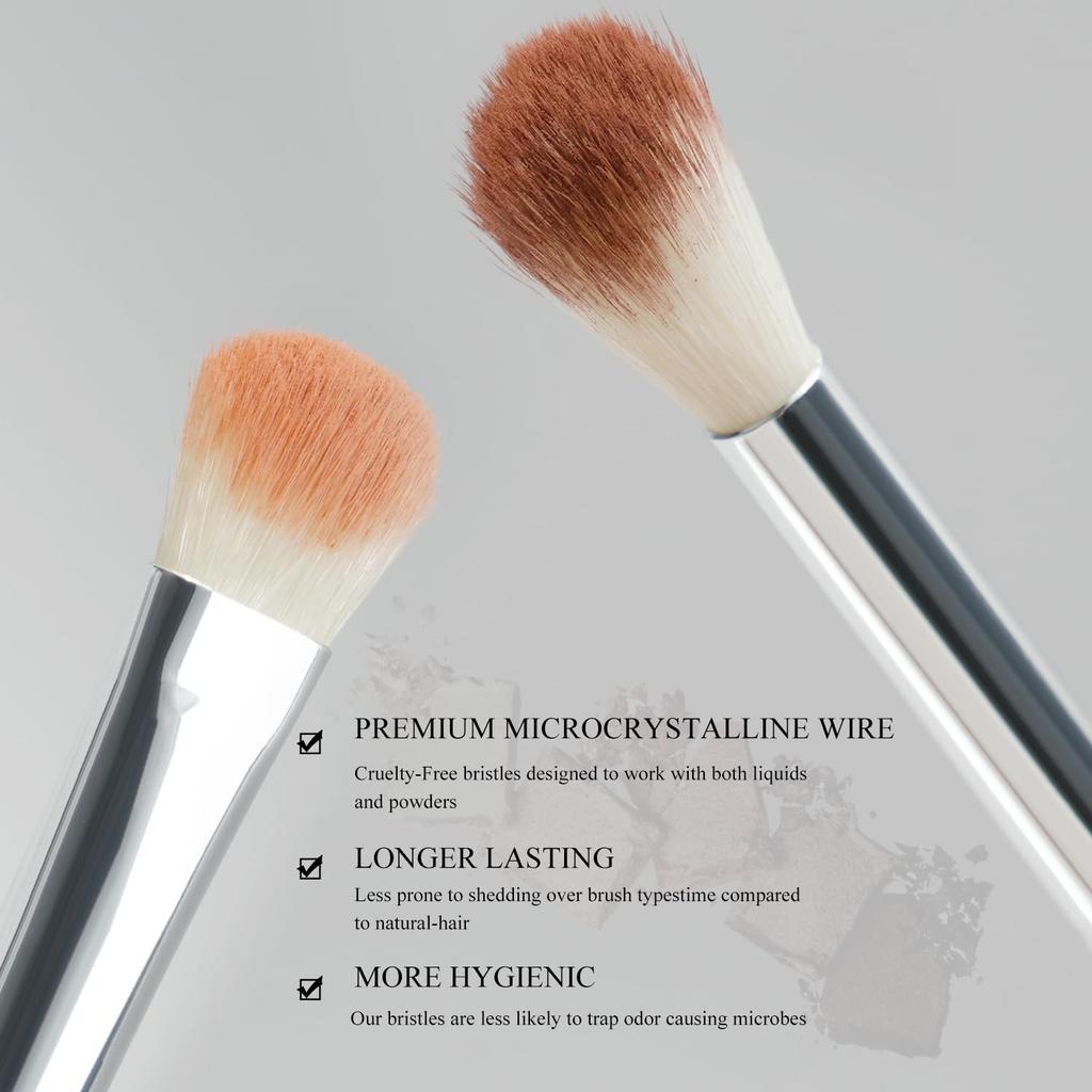 BEILI Makeup Brush Professional Makeup Brushes for and Eye Blending 9-Piece Set, Foundation, Powder, Concealer, Eyebrow, Eyeshadow, Contour, Eyeliner,