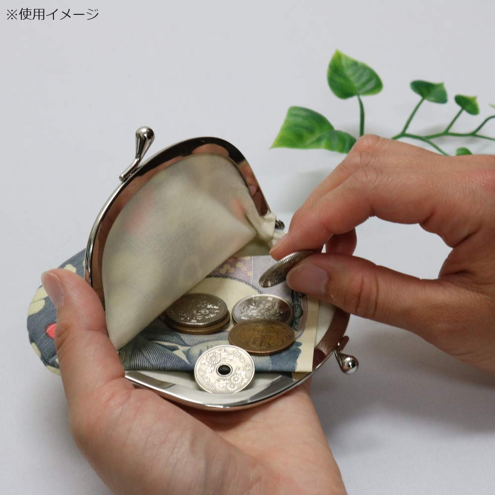 Made In Coin Cotton 11 X Cm Coin Japanese Gray Kyosuke, Japan, Gourd-Shaped Case, Pouch, 11.5 (3.3 Inches), Purse, Wallet, Goods, Mashu, Gourd,