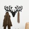 Antler Key Holder Wall Mounted Modern Metal Key Hanger Unique Deer Head Hook Creative Home Decor