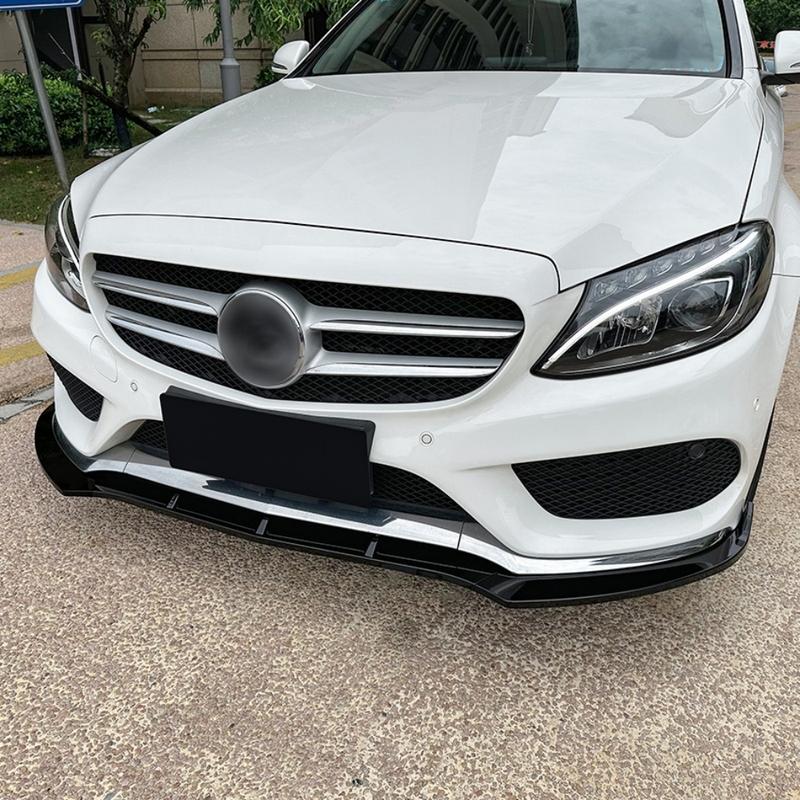 For Benz C Class AMG-Line W205 C43 C205 C200 C260 2014-2018 Car Front Bumper Splitter Spoiler Lip Diffuser Spoiler Bodykit