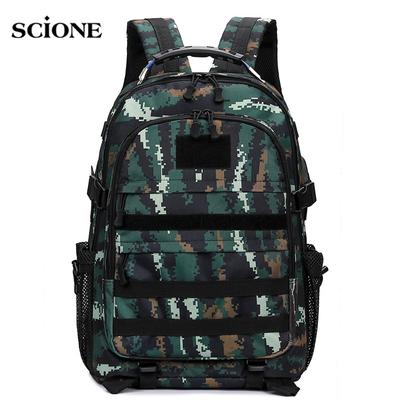 Outdoor Both Shoulders Sports Travel Backpack 600D Encrypted Nylon Waterproof Wear-resistant Unisex Military Tactical