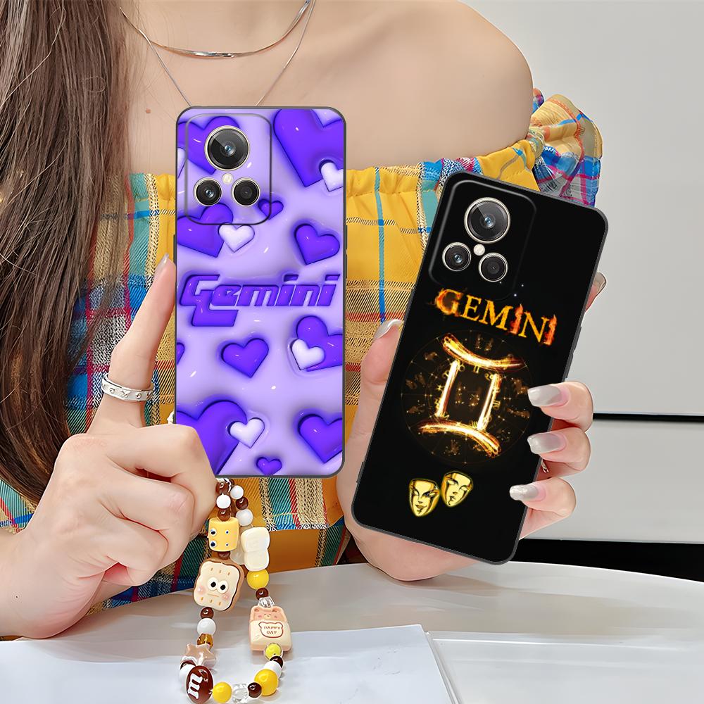 Zodiac Sign Gemini Mobile Phone Case for Realme GT 8 Neo Pro C75 73 71 C67 65 C55 53 C35 31 C20 15 Colorful Printing Cover Cover