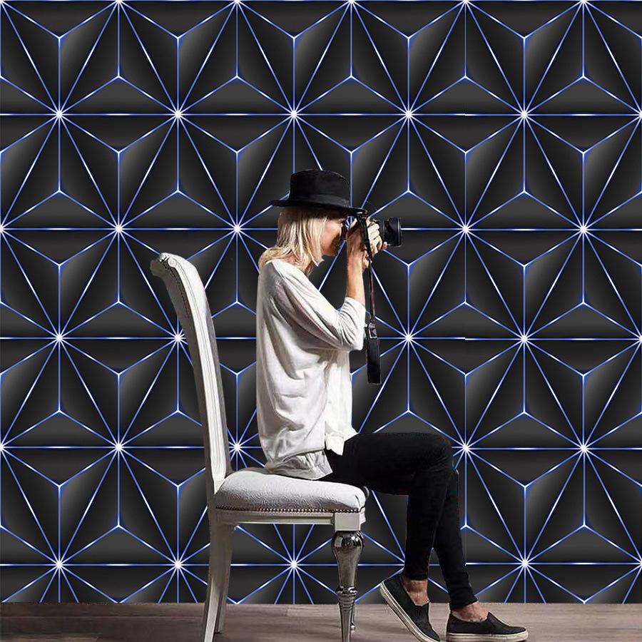 Vinyl Selbstklebende 3D Abzieh- und Aufklebe-Tapete Feuchtigkeitsbeständige PVC-Wandverkleidung für Spielzimmerdecke Kreative Wandaufkleber