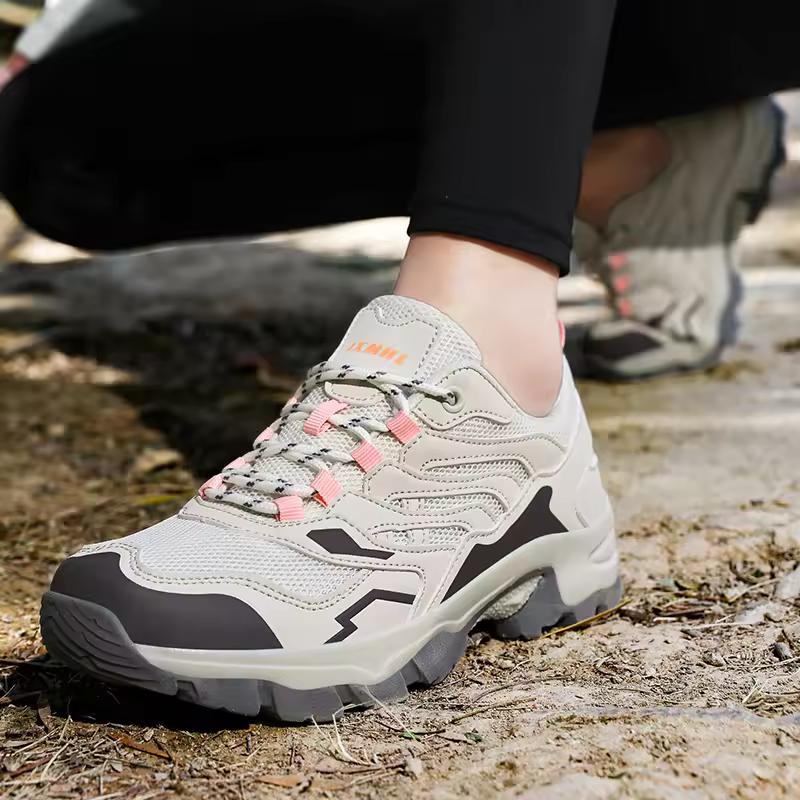 Women's Breathable Mesh Shoes Non-slip Sole Lightweight Outdoor Sneakers Men‘s Hiking Shoes