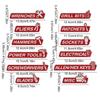 12pcs Magnetic Tool Box Labels Resin Drawer Tags Magnetic Labels For Tool Box Drawers Accessories Organization Identifying