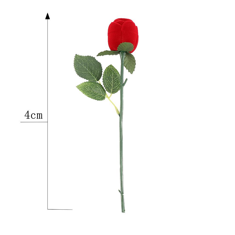 Day Hot Delicate Wedding Red Box Earring Pendant Engagement Flower Necklace Ring Rose Jewelry Gift