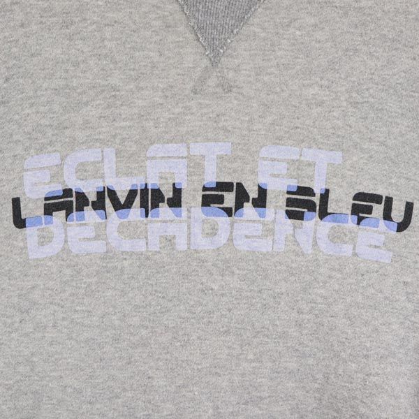 LANVIN en Bleu made in Japan Long sleeve sweat trainer 48 Gray Men's Used