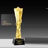 Customized High-end Gold-plating Resin Trophy, Creative Five-Pointed Star Thumb Excellent Staff Award, Gold, Silver, Copper, 1Pc
