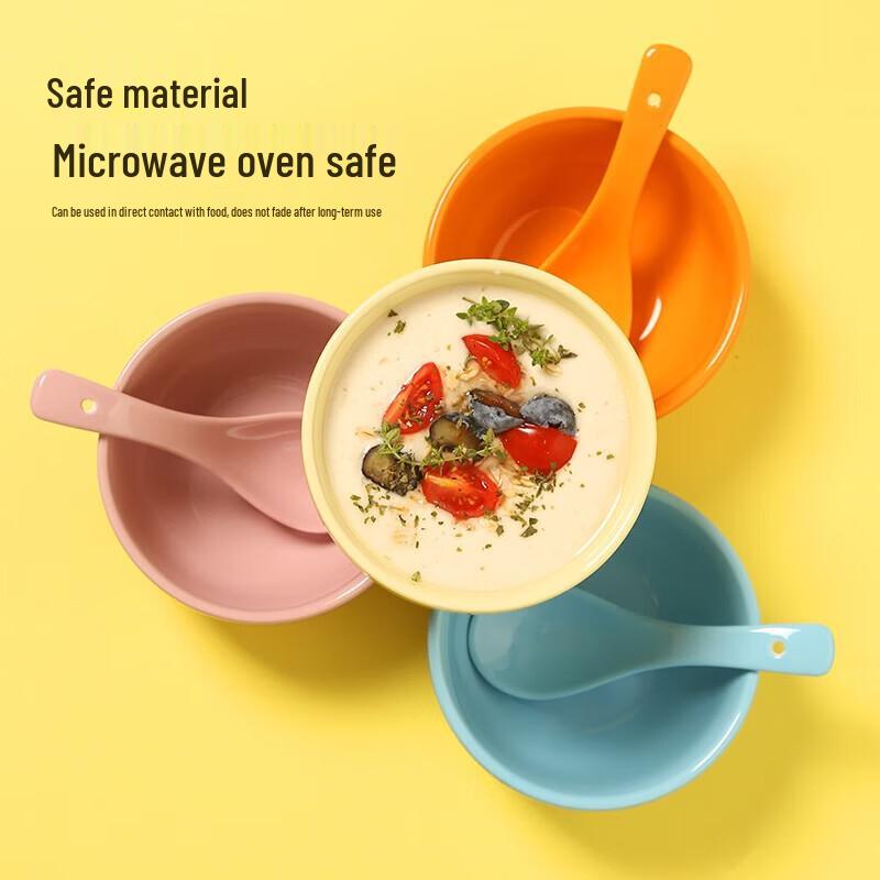 Boside Nordic 4.75-inch Ceramic Bowl & Spoon Set