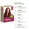 Nisha Natural Henna Hair Colour Red Brown 90g Pack of 1 Herbal Semi-Permanent Hair Dye for Silky Shiny Hair