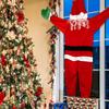 Lezoucí Santa Dekorace - Velký polyesterový Santa pro venkovní/vnitřní vánoční dekoraci. Není potřeba žádná elektřina. Ideální na Vánoce